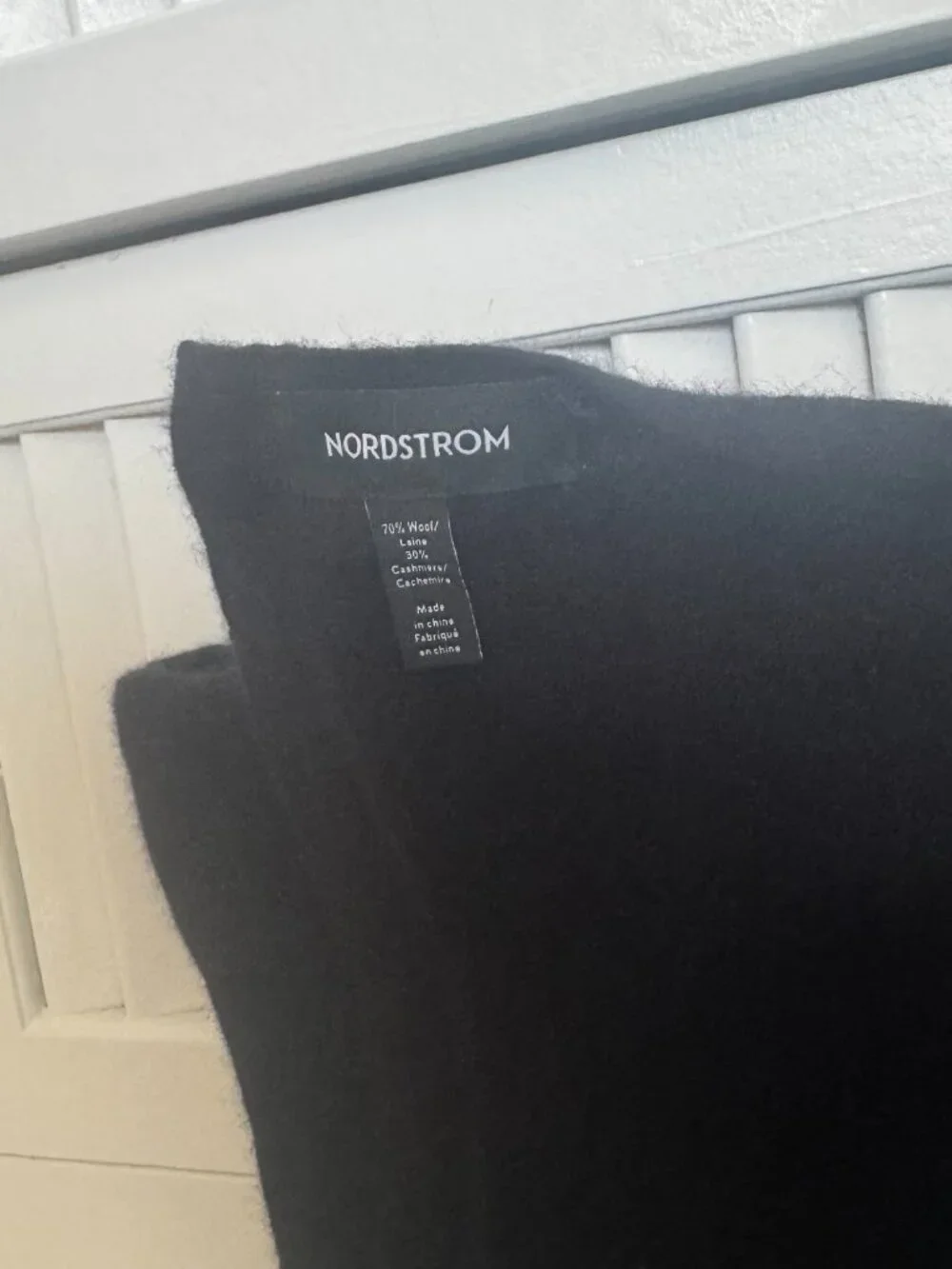 NORDSTROM WOOL CASHMERE SCARF, 18